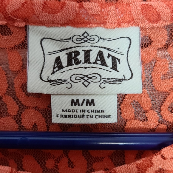 Ariat Women's Sheer Blouse - Picture 2 of 3